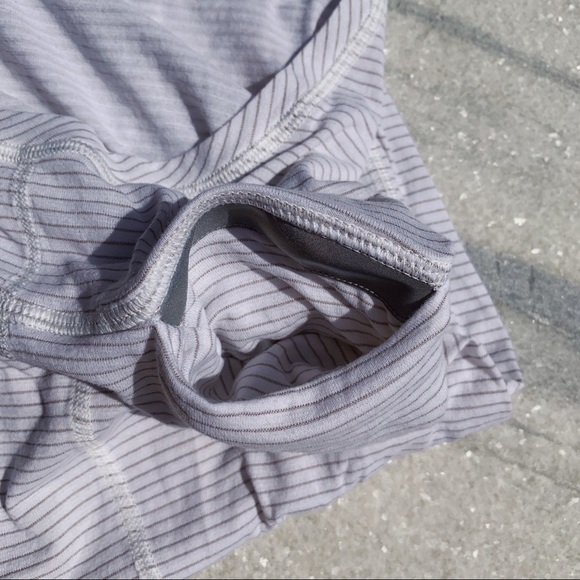 lululemon white stripe pocket tee - Picture 4 of 5